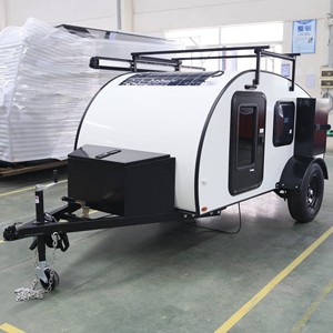 Remorque de camping-car légère en forme de larme pour un remorquage facile et des escapades de week-end avec tente de toit en option - Product Image 1