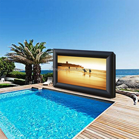 Écran de film projecteur gonflable de 30 pieds pour le visionnage en extérieur pris en charge 16:9 comprend un ventilateur de gonflage en vente