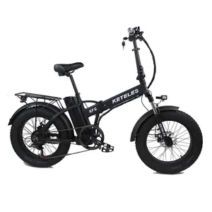 جيد جودة منخفضة السعر KETELES KF6 20x4.0 بوصة الدهون الإطارات للطي E-الدراجة 500W موتور 13AH بطارية الليثيوم دراجة كهربائية