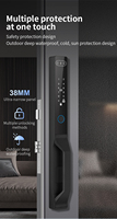 Cerradura Inteligente para Puerta con Huella Dactilar TENON K91, Resistente al Agua, Acceso sin Llave con Tarjeta RFID, Biométrica, WiFi, Control por Aplicación Tuya
