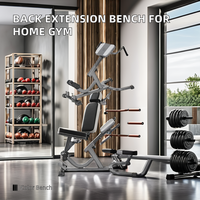 Chaise romaine en acier réglable bas du dos banc d'exercice ischio-jambiers fessiers maison Gym Fitness outil Machine-Extension Machine banc