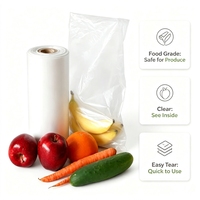 Voedselveilige HDPE producezakken op rol voor supermarkt fruit- en groenteverpakkingen