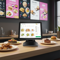 Terminal POS Desain Baru 15.6 Inci Layar Sentuh Kapasitif 10 Titik Resolusi 1920*1080 FHD Set Lengkap Baru Merek A+ POS untuk Retail