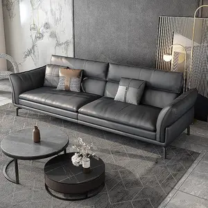 2022 divano in pelle italiana divano moderno soggiorno divani in pelle con schienale alto comodo divano per uso domestico