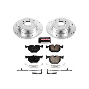 SDB000211 D683 POWERSTOP Kit <span class=keywords><strong>de</strong></span> frein arrière Pad et système <span class=keywords><strong>de</strong></span> frein à disque ensemble K5742 pour Land Rover - Product Image 1