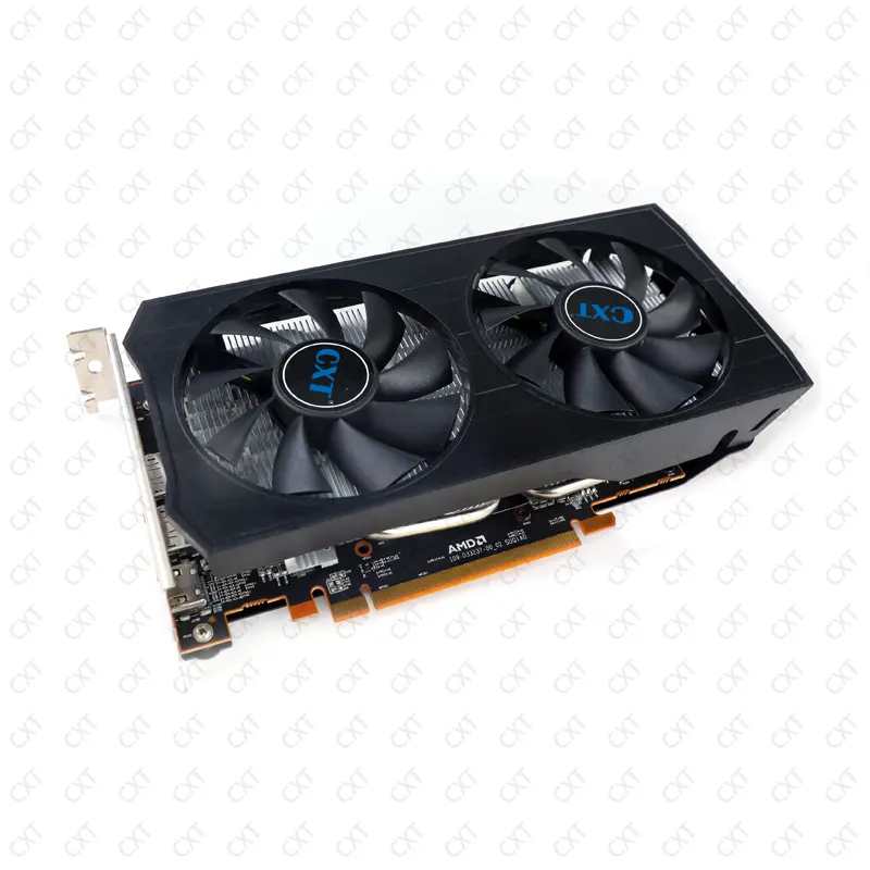 dUAL RX 5500 XT 8gb graphics cards pc with 128bit GDDR6 for case and gaming gpu rx 5500xt