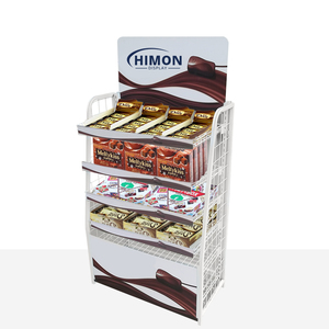 Kệ Dây Kim Loại Bán Thực Phẩm Sô Cô La Kẹo Siêu Thị Giá Trưng Bày Cửa Hàng Bán Lẻ Tùy Chỉnh - Product Image 1