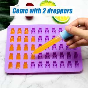 Gran oferta, moldes de silicona para dulces sin BPA, antiadherente, Mini dinosaurio, Donut, forma de corazón, herramienta de cubitos de hielo de Chocolate para pasteles - Product Image 4