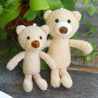 Ours Poupée Pendentif Porte-clés Mini Peluche Jouet avec Petits Accessoires PP Rempli Anime Peluche Jouets En Gros