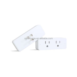 Dual Smart Plug 15A WiFi Bluetooth Outlet Funciona <span class=keywords><strong>con</strong></span> Alexa y Google Assistant Smart Life App No requiere Hub Timer Smart Socket - Product Image 2