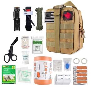<span class=keywords><strong>Kit</strong></span> de primeros auxilios médico individual, equipo táctico multifuncional para exteriores, emergencia - Product Image 2