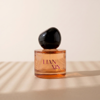 Flacon de parfum cylindrique multicolore 50 ml, bouchon noir mat brillant effet galet, vaporisateur de parfum écologique personnalisé pour hommes et femmes