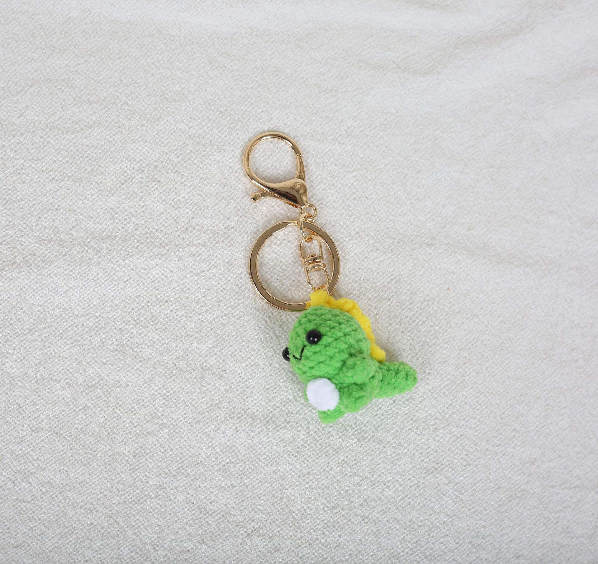 Mini dinosaure crochet porte-clés 1