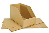 Boîte de papier en carton d'étagère pour le stockage de pièces d'entrepôt de commerce électronique Tri diagonal avec stratification mate et gaufrage pour le stockage