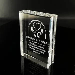 <span class=keywords><strong>Livre</strong></span> en cristal transparent luxueux et vierge pour souvenirs de remise des diplômes - Product Image 3