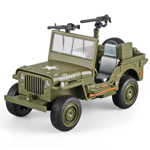 Modèle moulé sous pression 1:32 Willis Cross Country véhicule <span class=keywords><strong>militaire</strong></span> alliage métal modèle de voiture roues mobiles ornement décoratif Coche Modelo - Product Image 6