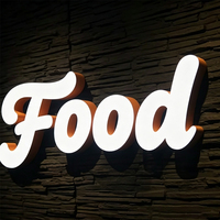 Letras de Canal LED 3D Personalizadas de Acero Inoxidable IP54 Impermeables Multicolor Iluminadas para Negocios/Comercios en Exteriores