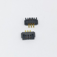 Conector Hembra DGDTE A24F de 2.0mm con Línea Central de 3 Pines (Negro) con Carcasa de Aleación de Cobre y Plástico para Placa PCB