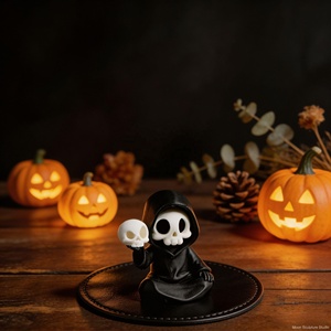 Estatua de Bibliotecario de la Muerte con Capucha, Decoración Gótica, Impresión 3D, Escultura Coleccionable para Escritorio o Mesa, Ideal para Halloween - Product Image 6