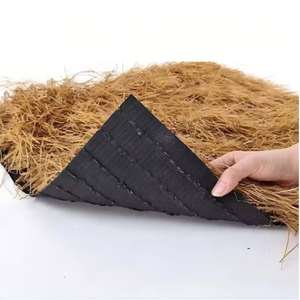 Toiture en chaume artificiel jaune, 43 rangées, épaisse et dense, en plastique écologique, pour décoration murale et usage en jardin, 1m/2m*20m/<span class=keywords><strong>rouleau</strong></span> - Product Image 1
