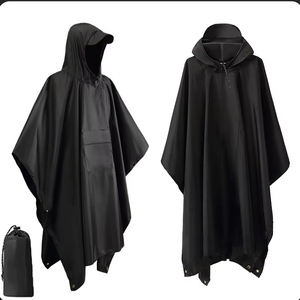 Impermeabile esterno 3-in-1 impermeabile con cappuccio per <span class=keywords><strong>Poncho</strong></span> per campeggio escursionismo da viaggio copertura tenda-parapioggia moto - Product Image 3