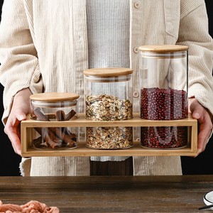 Da <span class=keywords><strong>cucina</strong></span> in vetro di stoccaggio vaso di <span class=keywords><strong>set</strong></span>, vaso di vetro <span class=keywords><strong>set</strong></span> di <span class=keywords><strong>3</strong></span> - Product Image 4