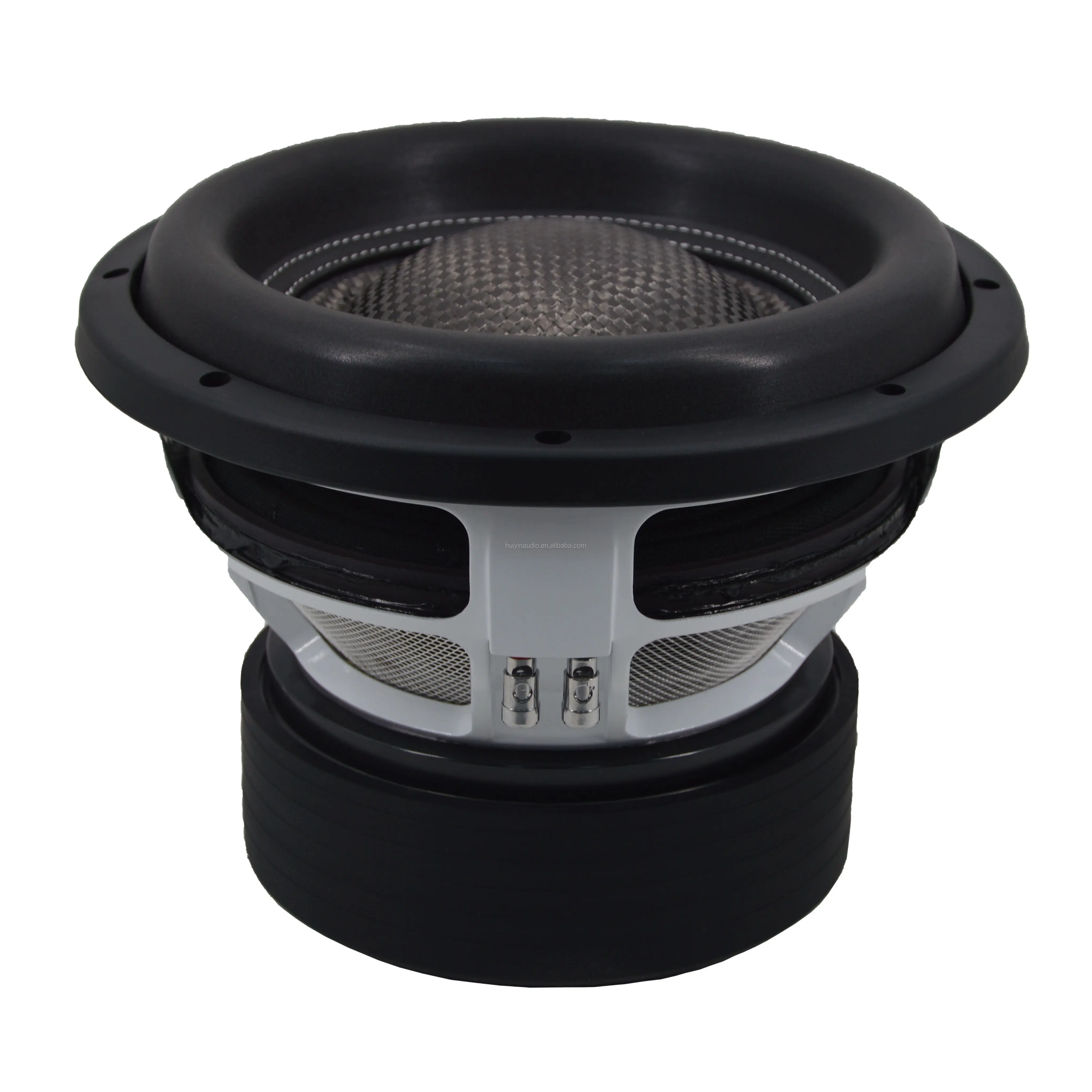 OEM Subwoofer 12 inci dengan koil ganda, Subwoofer daya RMS 12V 3000W, kerucut karbon, bingkai Aluminium, Magnet ferit untuk Audio mobil