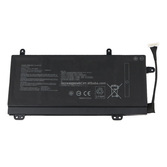 15.4V 55Wh Laptop Battery for ASUS ROG Zephyrus GM501GM GM501GS C41N1727 Internal Batteries