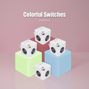 2026 Multi Socket New European Power Cube Socket 3 EU Outlets 2 <b>USB</b> 1 Type C <b>Switch</b> 16A Power Strip With <b>Usb</b> - Product Image 3