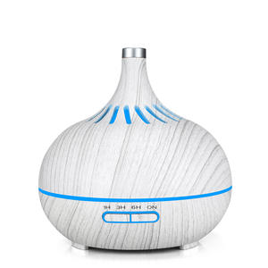 Tuya Wood Grain Aroma Diffuser 400Ml Wifi <b>Humidifier</b> With Led Light Home And Commercial Use - Product Image 4