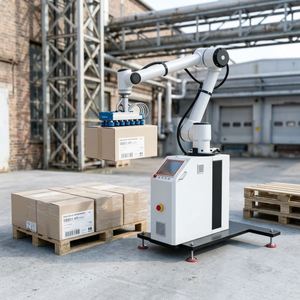 Bras de robot de palettisation à 6 axes - Système collaboratif pour la manutention et l'empilage de palettes de cartons, automatisation efficace - Product Image 1