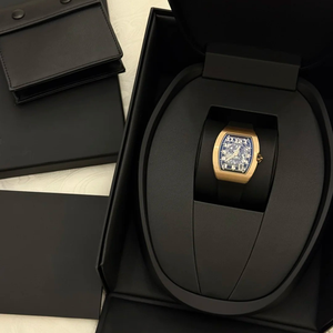 Montre mécanique pour homme de haute qualité ultra-fine 2025, montre-bracelet en fibre de carbone en or rose RM 6701 - Product Image 4