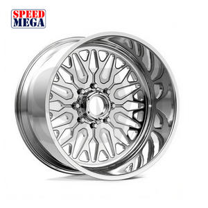 Jantes de voiture en alliage forgé 4x4 tout-terrain, finition chromée brillante, design en maille, 20, 21, 22 pouces - Product Image 2