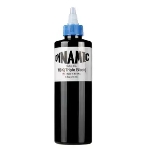 Hoge Kwaliteit Lange Tijd Laatste Originele Dynamische Tbk 8 Oz Triple Zwarte Kleur Tattoo Inkt 240Ml