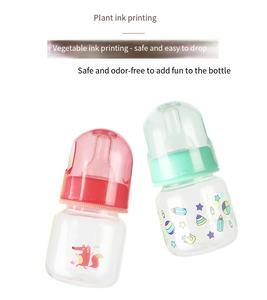 رضّاعة أطفال سيليكون وبولي بروبيلين (PP) خالية من BPA سعة 60 مل (2 أوقية) للبيع المباشر من المصنع، قابلة للتخصيص بنقشة حيوانات، حلمة طرية، وعاء تغذية صغير - Product Image 4