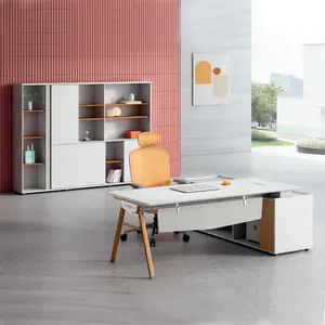 Офисная мебель высокого качества, L-образный МДФ, Меламиновый деревянный менеджер, офисный стол руководителя