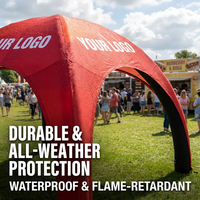 Tente gonflable publicitaire YTSF-D1 20*20 pieds avec logo personnalisé, impression numérique, pompe à air électrique, utilisée pour les expositions commerciales