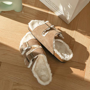 Calzado de Invierno para Mujer, Cálido y a la Moda, de Cuero Genuino con Forro de Lana, Suela de Goma para Exteriores, Transpirable, Antideslizante, con Peluche Grueso y Luz - Product Image 4