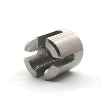 Colliers de serrage croisés en acier inoxydable 304 pour câbles de garde-corps, pour clips de câble métallique à 90 degrés