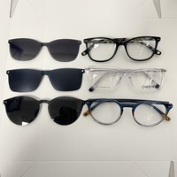 Lunettes de soleil polarisées à clipser pour hommes, femmes et unisexe, de haute qualité, tendance, motif uni, monture intégrale, protection UV, OEM