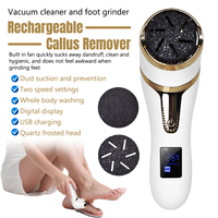 Kit d'outils de pédicure professionnels Pedi soins des pieds dissolvant électrique de callosités des pieds avec aspirateur