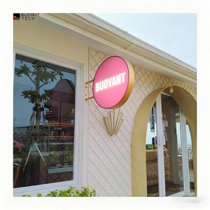 Outdoor Advertising Store <b>Led</b> <b>Light</b> Box Signage Acrylic <b>Led</b> Shop Front Lightbox Sign Metal Round Advertising <b>Light</b> <b>Boxes</b> - Product Image 6