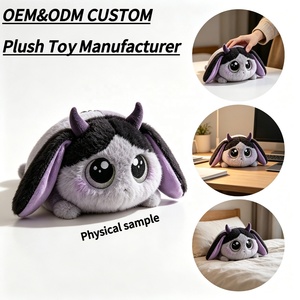Weimeitoy Fabricantes de Muñecas Personalizadas ODM, Lindos Peluches de Animales Acostados de 10CM, Muñecos de Peluche con Logotipo Bordado a Color Personalizado - Product Image 1