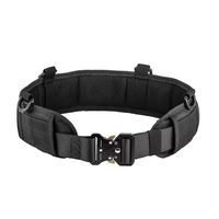 Ceinture de patrouille tactique en nylon rembourrée, robuste, système MOLLE, haute pression, 5 emplacements pour la chasse, le tir et le paintball