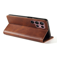 Funda Tipo Cartera de Cuero PU Premium para Samsung S23 Ultra - Funda con Soporte para Teléfono, Ranuras para Tarjetas, Cierre Magnético y Protección Contra Impactos