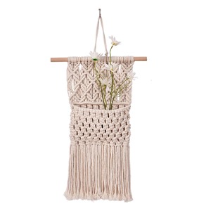 Cálido personalizado nórdico bohemio colgante de pared Art Deco Metal montado en la pared bolsa de almacenamiento tejido a mano decoración de pared tapiz bohemio - Product Image 2