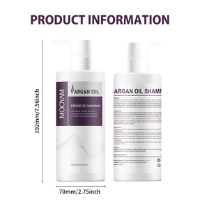 Shampoo à l'huile d'argan en marque propre OEM, réparation des <span class=keywords><strong>cheveux</strong></span> colorés ou abîmés par la chaleur, 500 ml, MOOYAM, renforce les <span class=keywords><strong>cheveux</strong></span> - Product Image 6