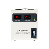 Régulateur de tension automatique à servomoteur SVC haute efficacité 5KVA 10KVA monophasé 220V pour usage domestique et industriel CE