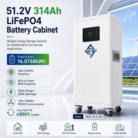Système de stockage de batterie solaire pour appareils ménagers SOLAN haute compatibilité 51,2 V 314 Ah 16 kW LiFePO4