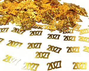Confeti Dorado para Mesa de Año Nuevo 2027, Confeti de Bienvenida 2027 para Decoración de Fiestas de Fin de Año y Vacaciones de Invierno - Product Image 2